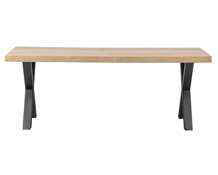 Jídelní stůl tablo 180 x 90 cm nohy do tvaru X mangový