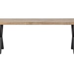 Jídelní stůl tablo 180 x 90 cm nohy do tvaru X mangový herringbone