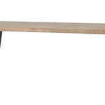 Jídelní stůl tablo 200 x 90 cm nohy do tvaru V mangový herringbone