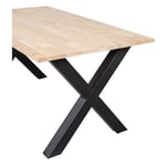 Jídelní stůl tablo 160 x 90 cm nohy do tvaru X dubový