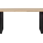 Jídelní stůl tablo 160 x 90 cm nohy do tvaru U dubový