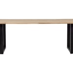 Jídelní stůl tablo 200 x 90 cm nohy do tvaru U dubový