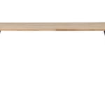 Jídelní stůl tablo 220 x 90 cm nohy do tvaru V dubový