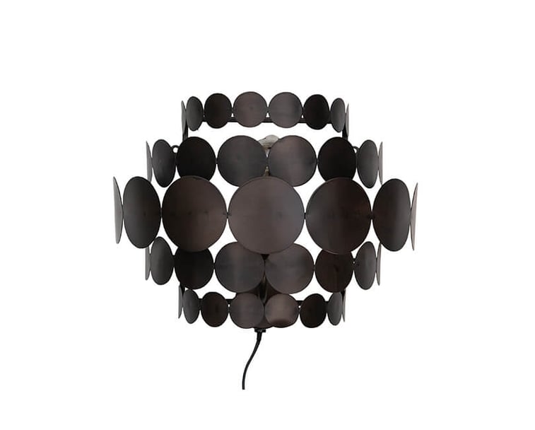 NÁSTĚNNÁ LAMPA KAKI ČERNÁ