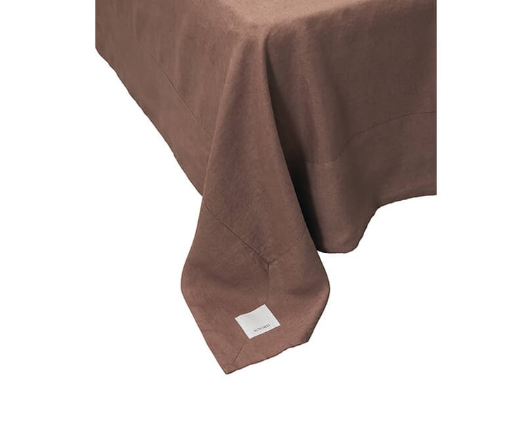 Ložní prostěradlo Gunhild 280 x 280 červenohnědé