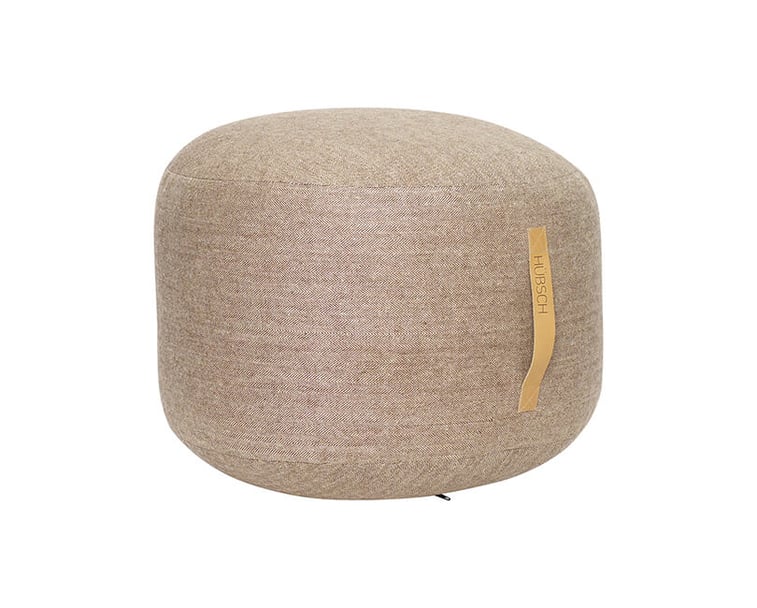 Sedací puf round2 ø 50 cm hnědý