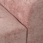 Modul deilac levá opěrka 100 cm velvet růžový