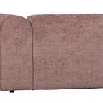 Modul deilac pravá opěrka 100 cm velvet růžový