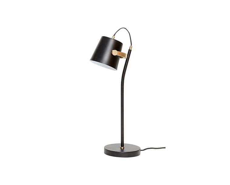STOLNÍ LAMPA HÜBSCH BLACK BRASS