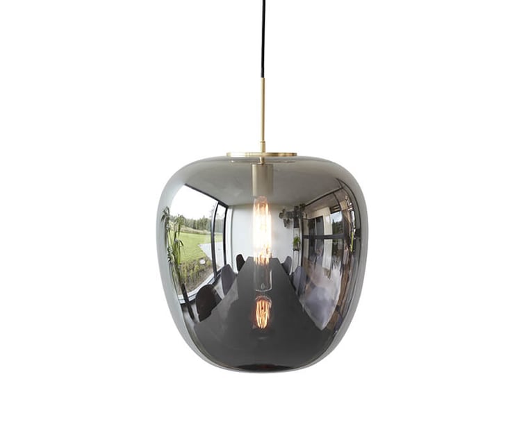 Zrcadlová lampa rimor ø 40 stříbrná