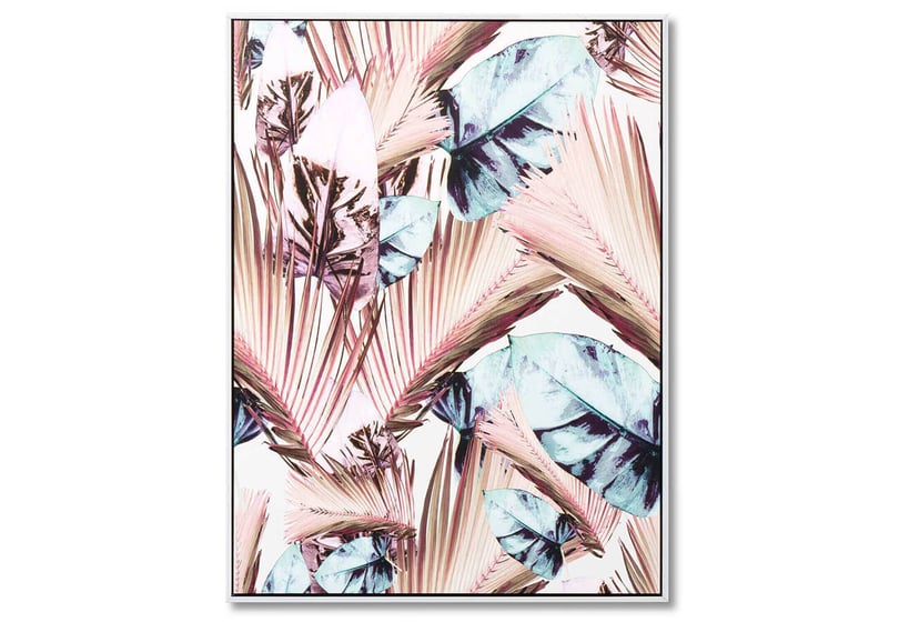 Obraz palmas 60 x 80 cm ružový