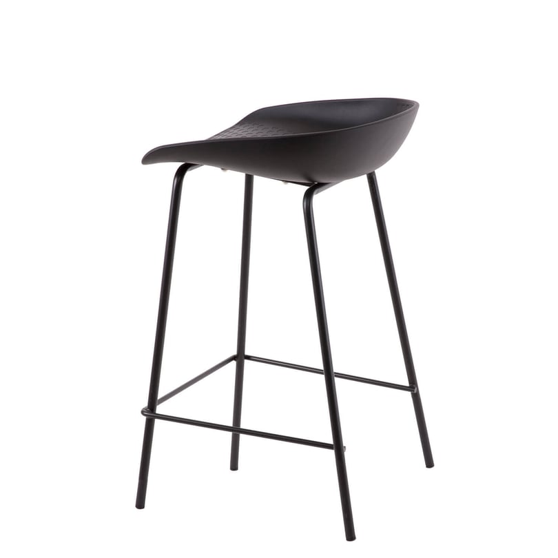 Barová stolička atten 65 cm čierna