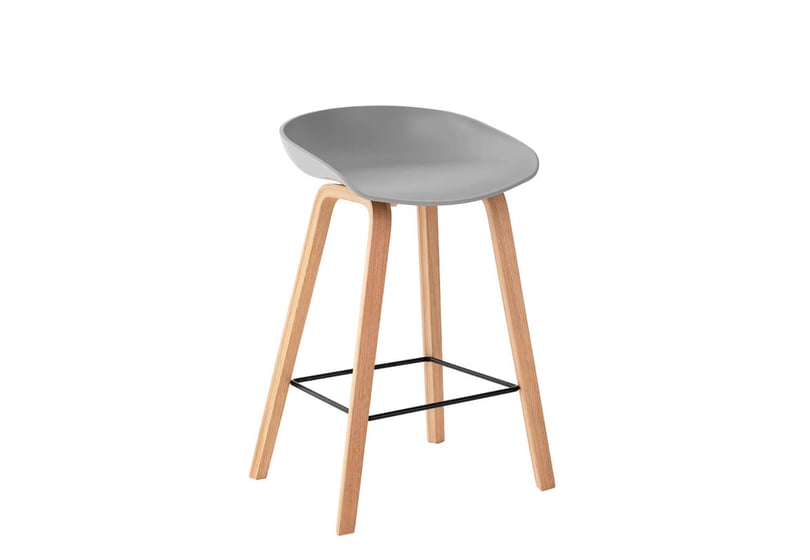Barová stolička rieno 66 cm sivá