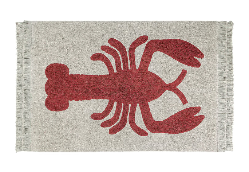 Prateľný koberec rakko béžovo-červený