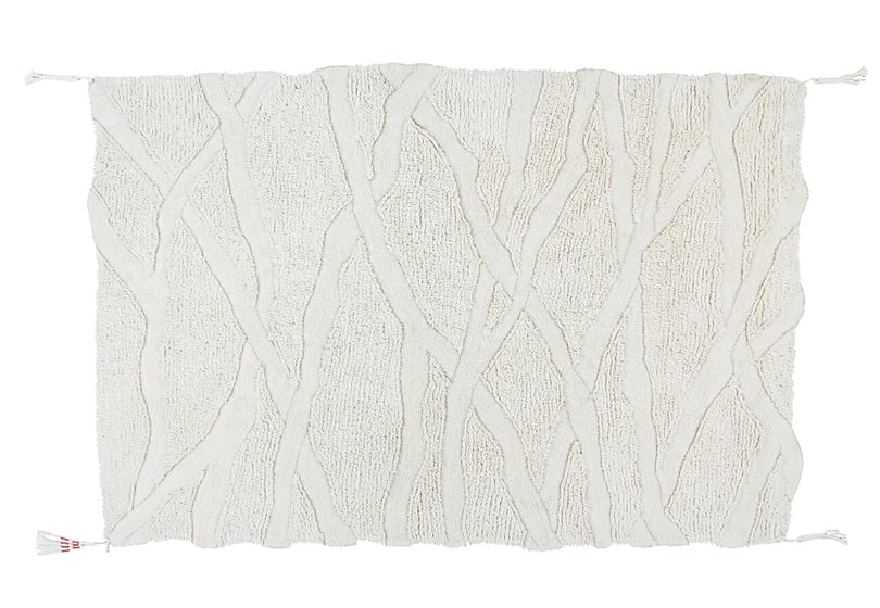 Vlnený koberec kangor 200 x 300 cm biely