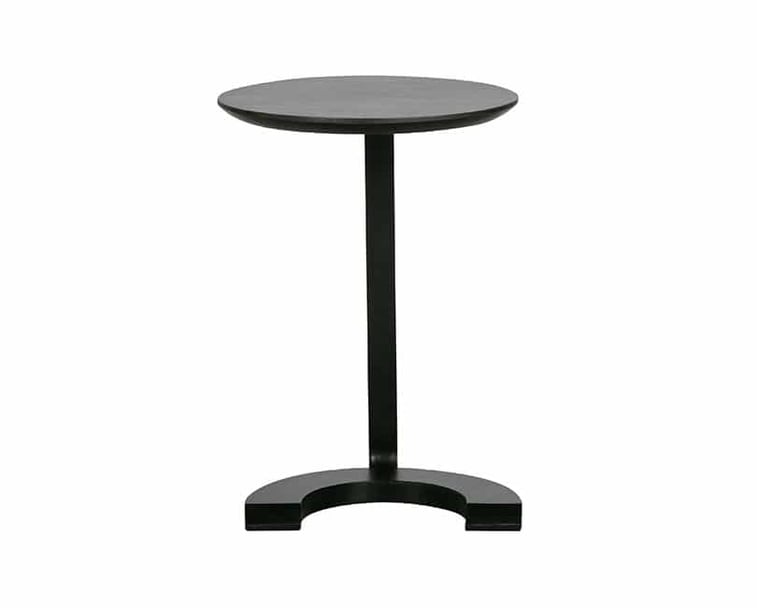 Kovový odkladací stolík floor ø 39 x 57 cm čierny