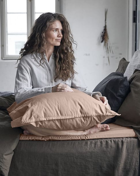 Plachta z organickej bavlny Ingrid 270 x 210 cm staroružová