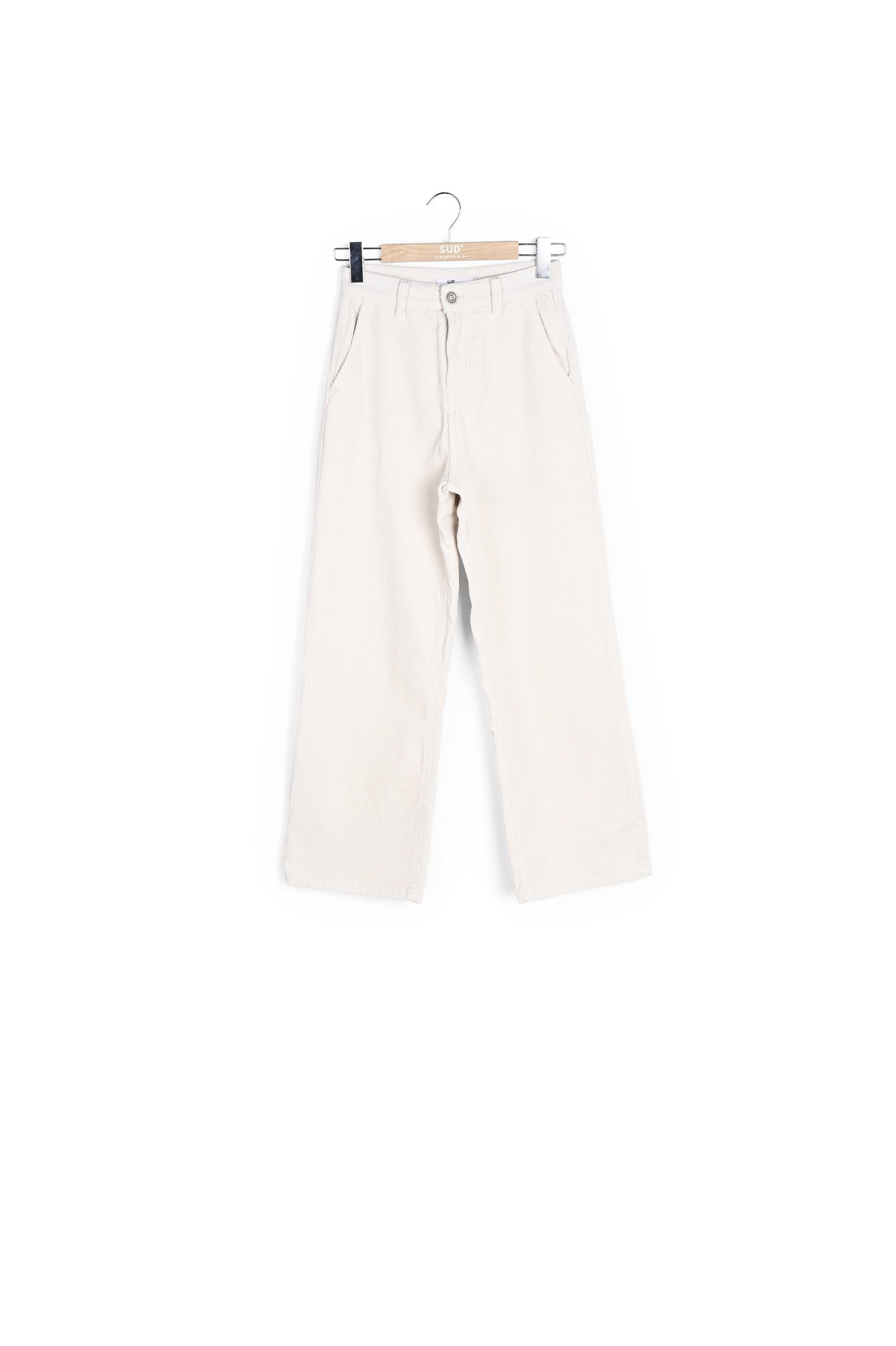 Photo produit Passyla - Pantalon Droit Taille Haute En Velours Côtelé numéro 0