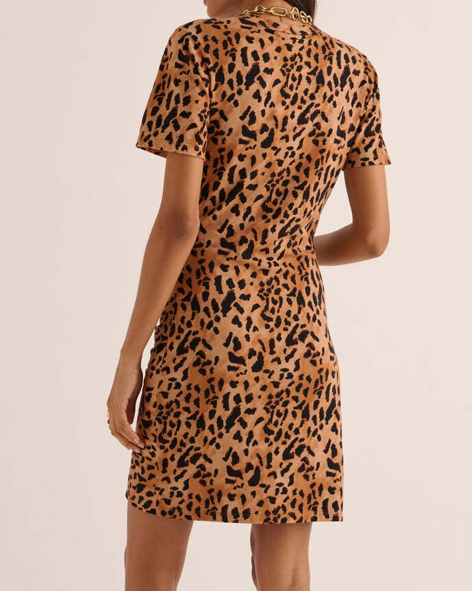 Photo produit ROBE FLORÉAL GUÉPARD CAPPUCCINO numéro 1