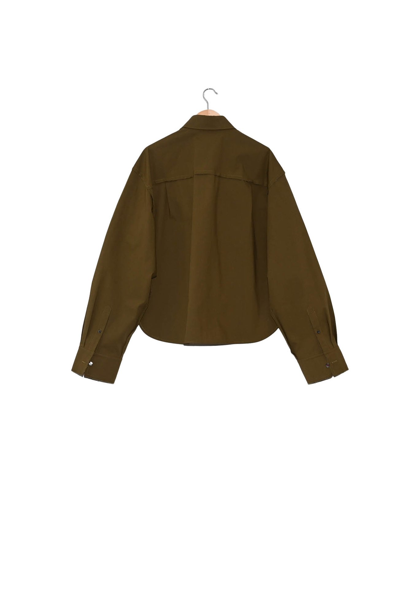 Cropped Seam Detail Shirt