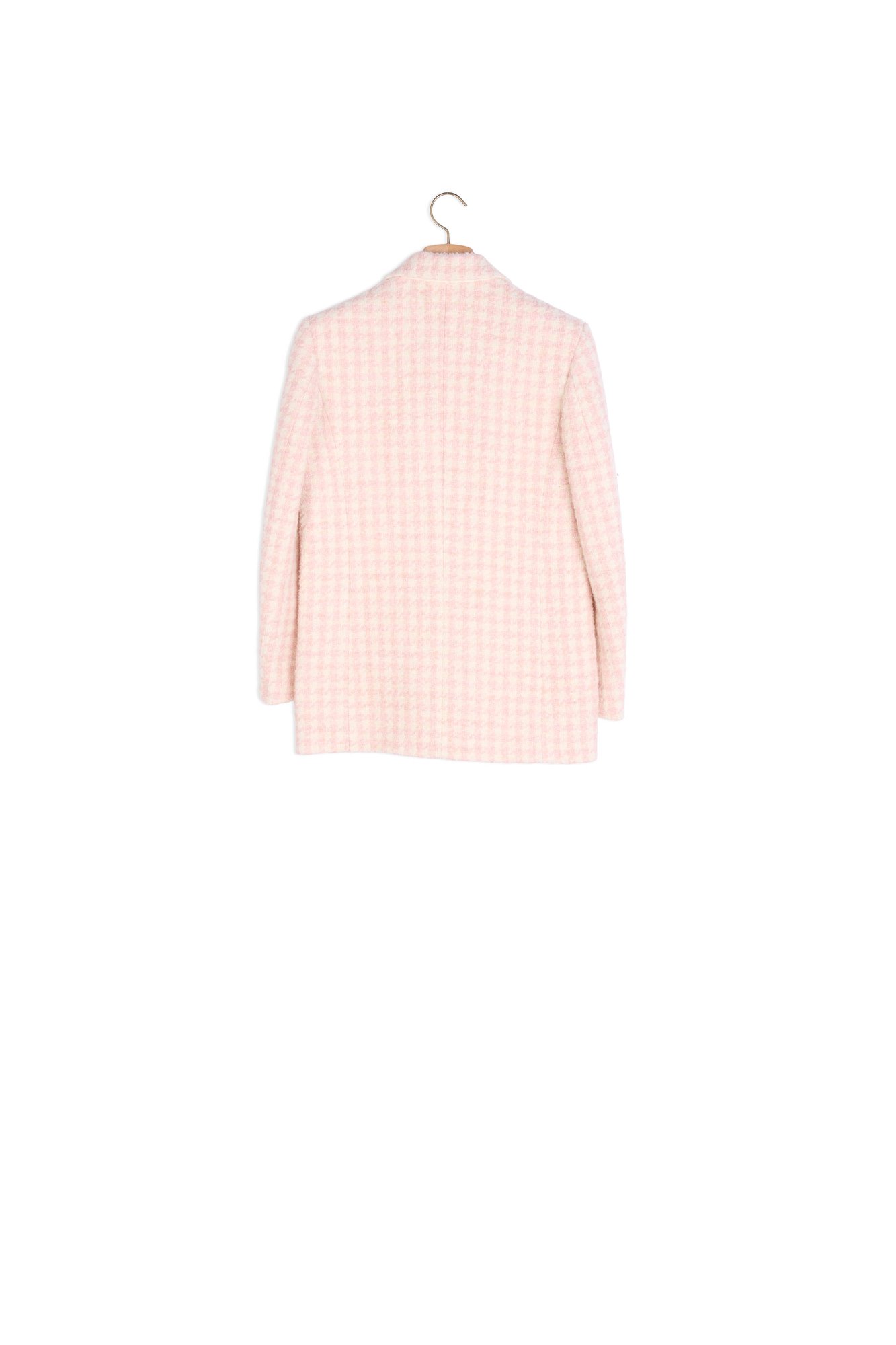 Houndstooth check tailored jacket