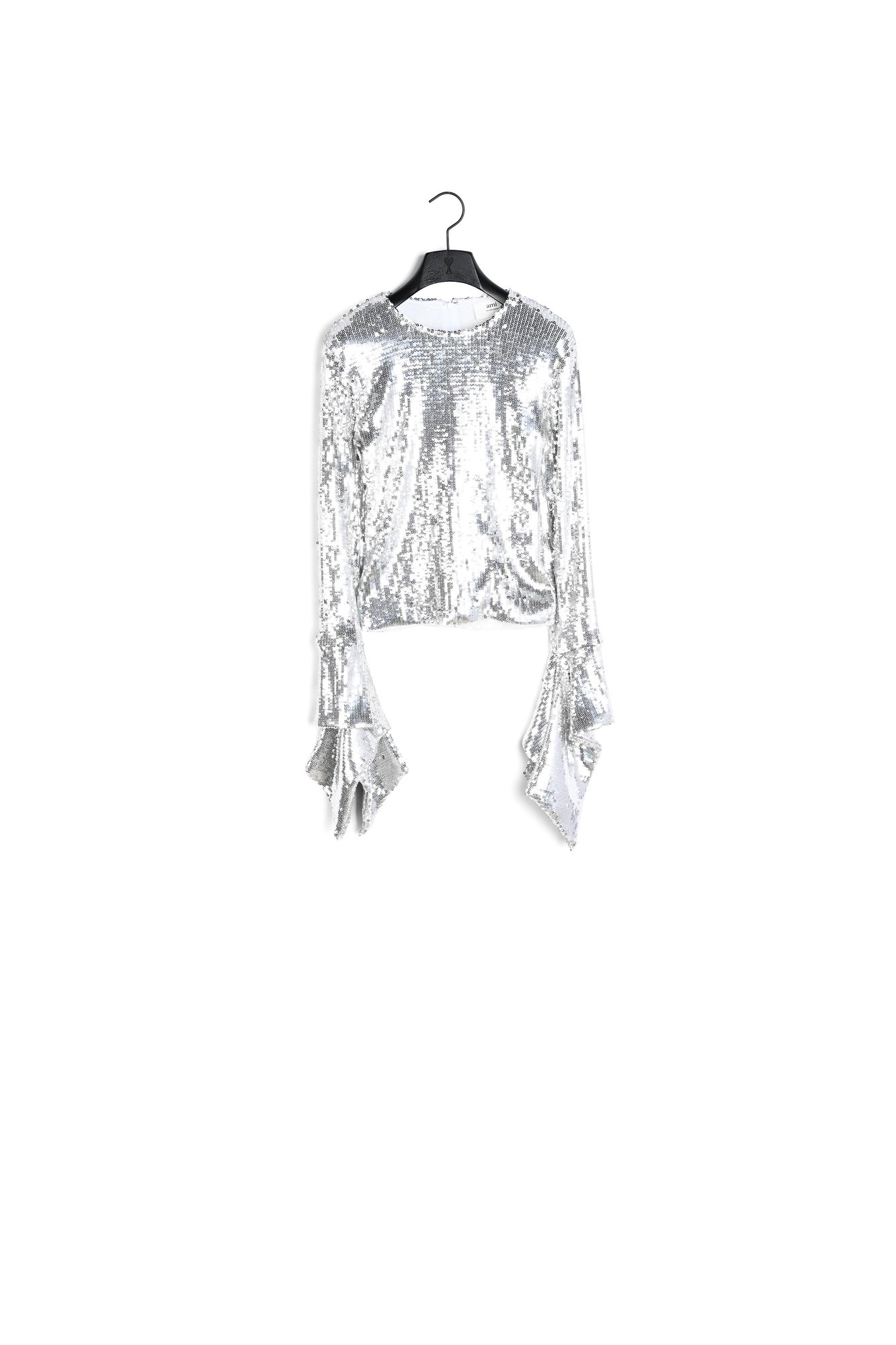 Sequined ruffled top