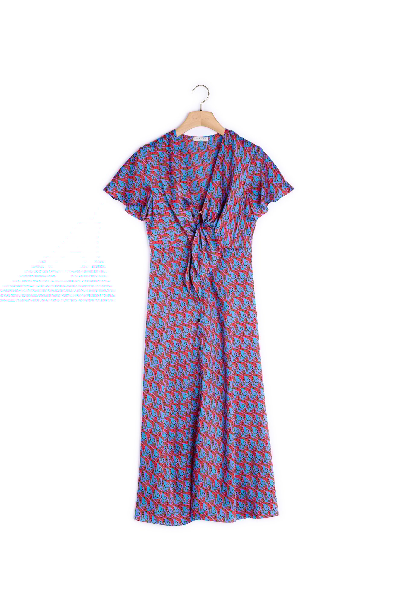 Foto del producto Vestido largo estampado anudable número 0