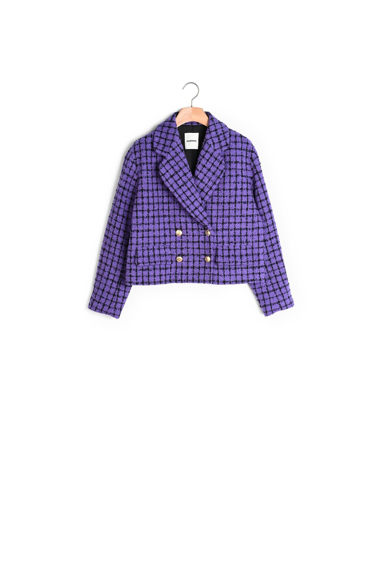 Veste courte en tweed