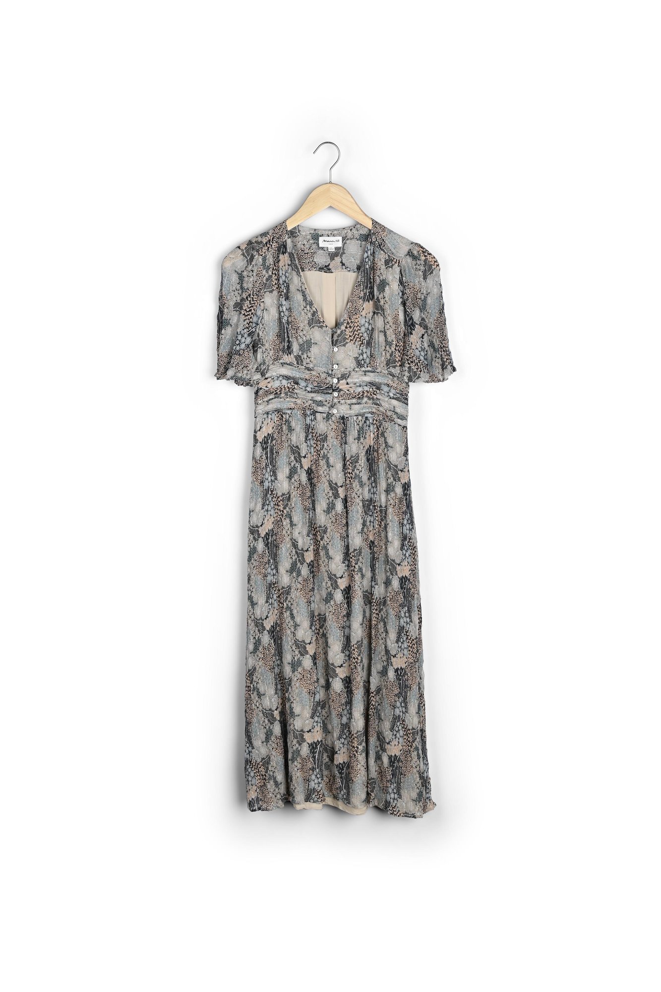 Photo produit Robe longue fluide imprimée NERVANE numéro 1