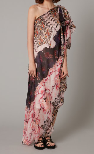 Liana Print Draped Dress Temperley second-hand photo 2