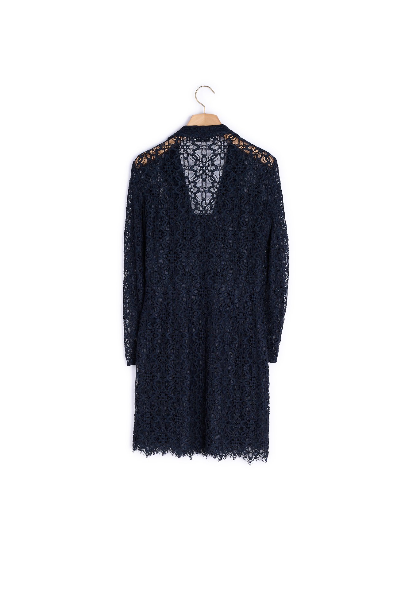 Lace coat dress