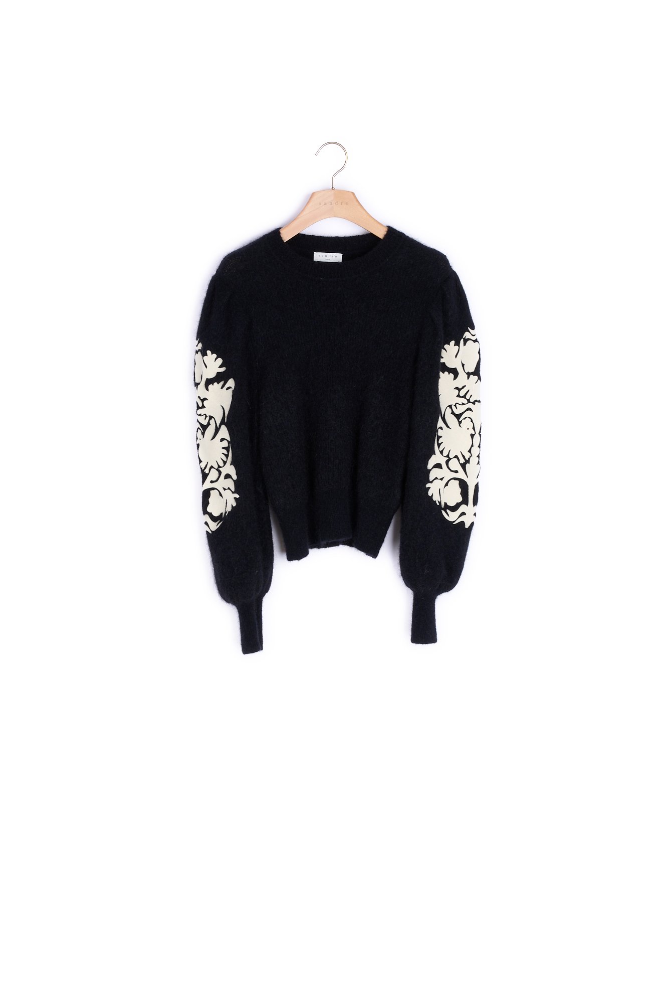 Sweater with embroidery on the sleeves