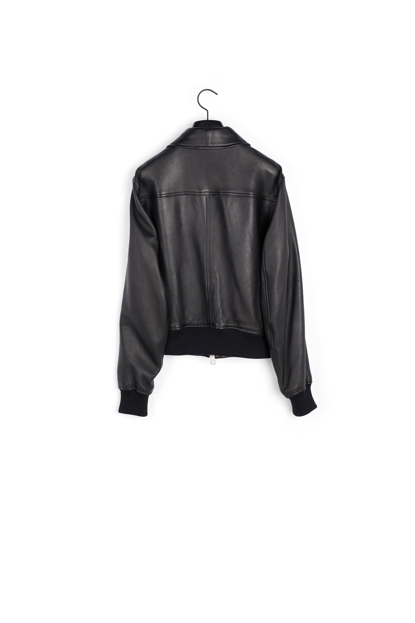 Zipped leather jacket