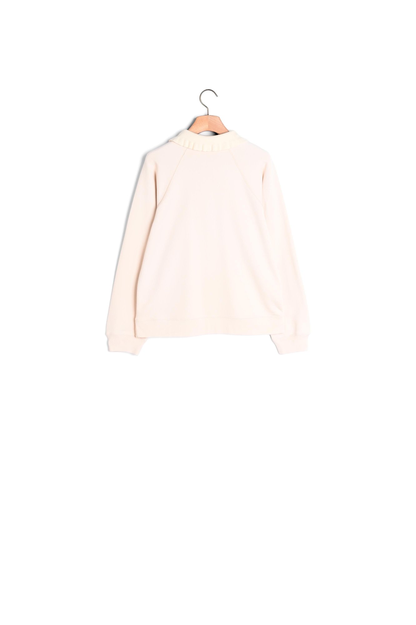 Sweat oversize à col Chemise