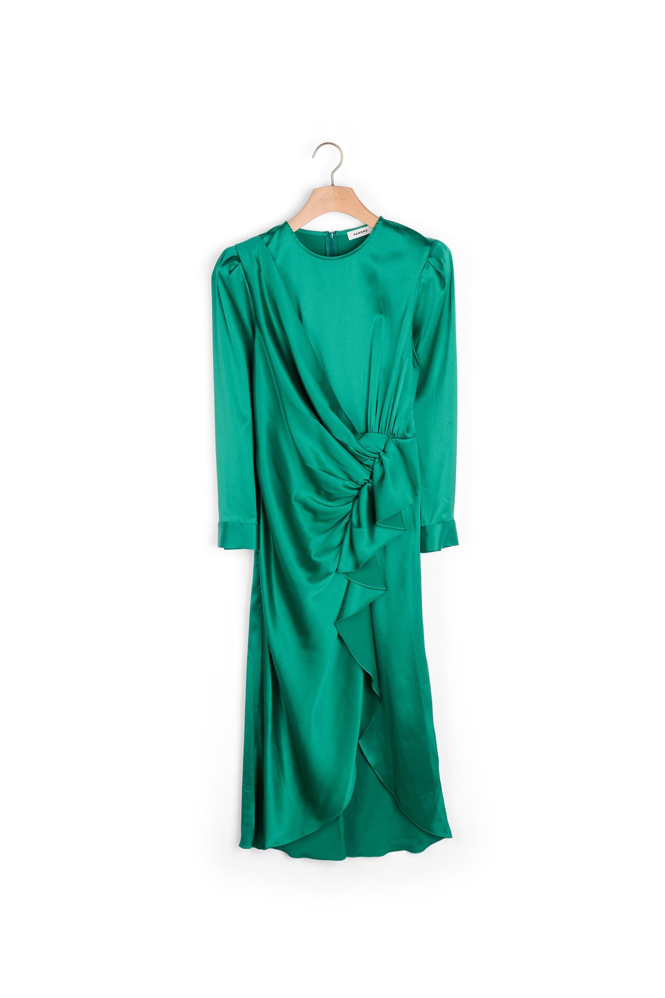 Foto del producto Vestido satinado con volantes número 0