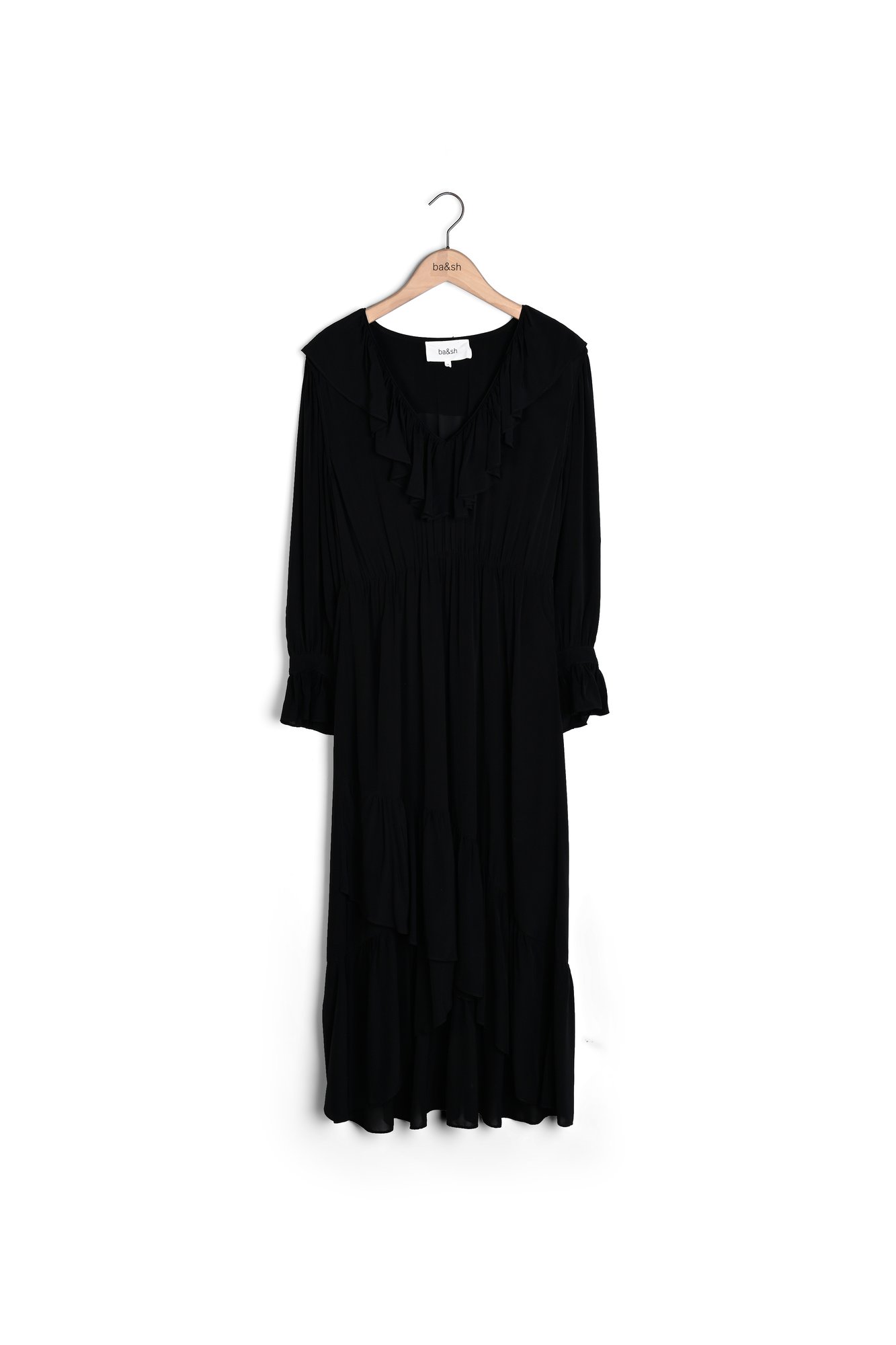 black dresses rym Elegant Black One-Sleeve Mini Dress main image 0