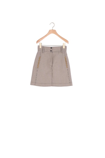 Short A-line skirt in houndstooth Sandro second-hand photo 2