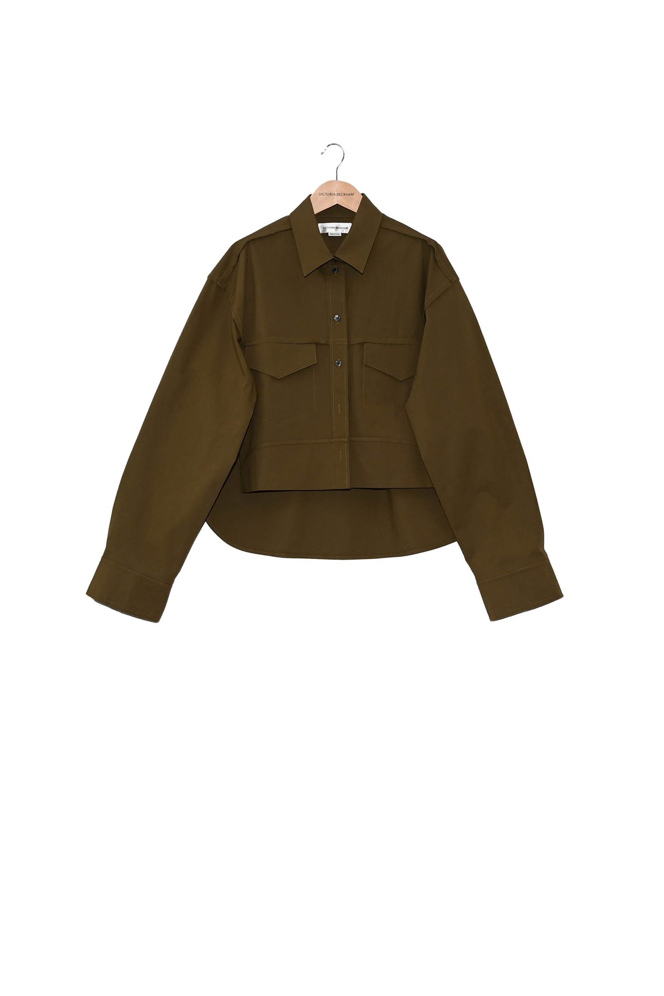 Cropped Seam Detail Shirt