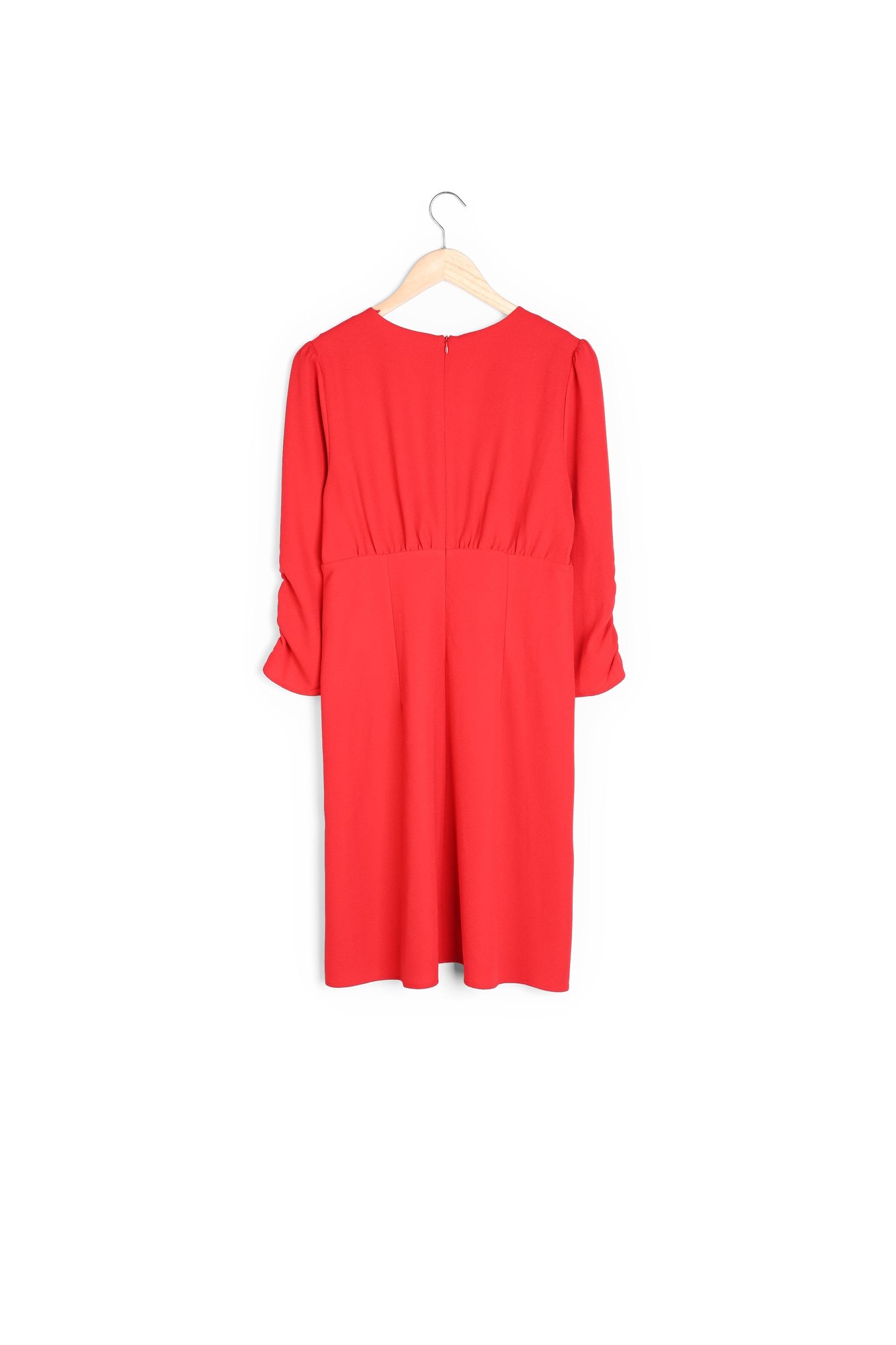 Robe H&M Taille 34 Rouge - Style Chemisier Longueur Genou - Occasion Très Bon état