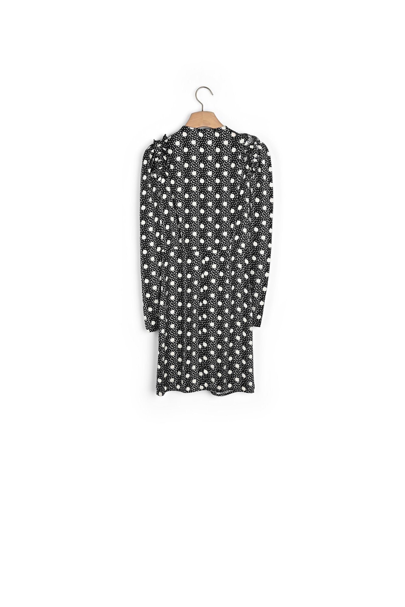 Kurzes fließendes Kleid mit Print