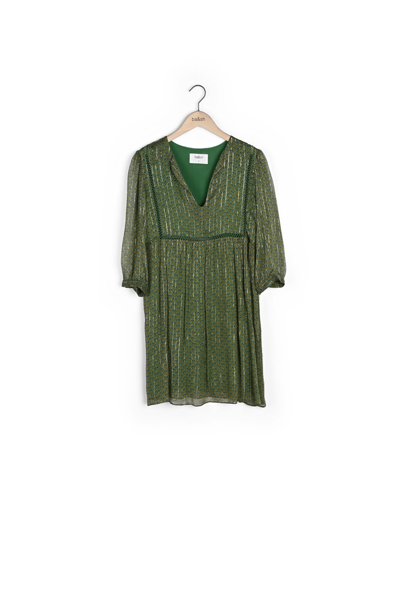 ba&sh falla dress Satin wrap dress Falla | green... | ba&sh