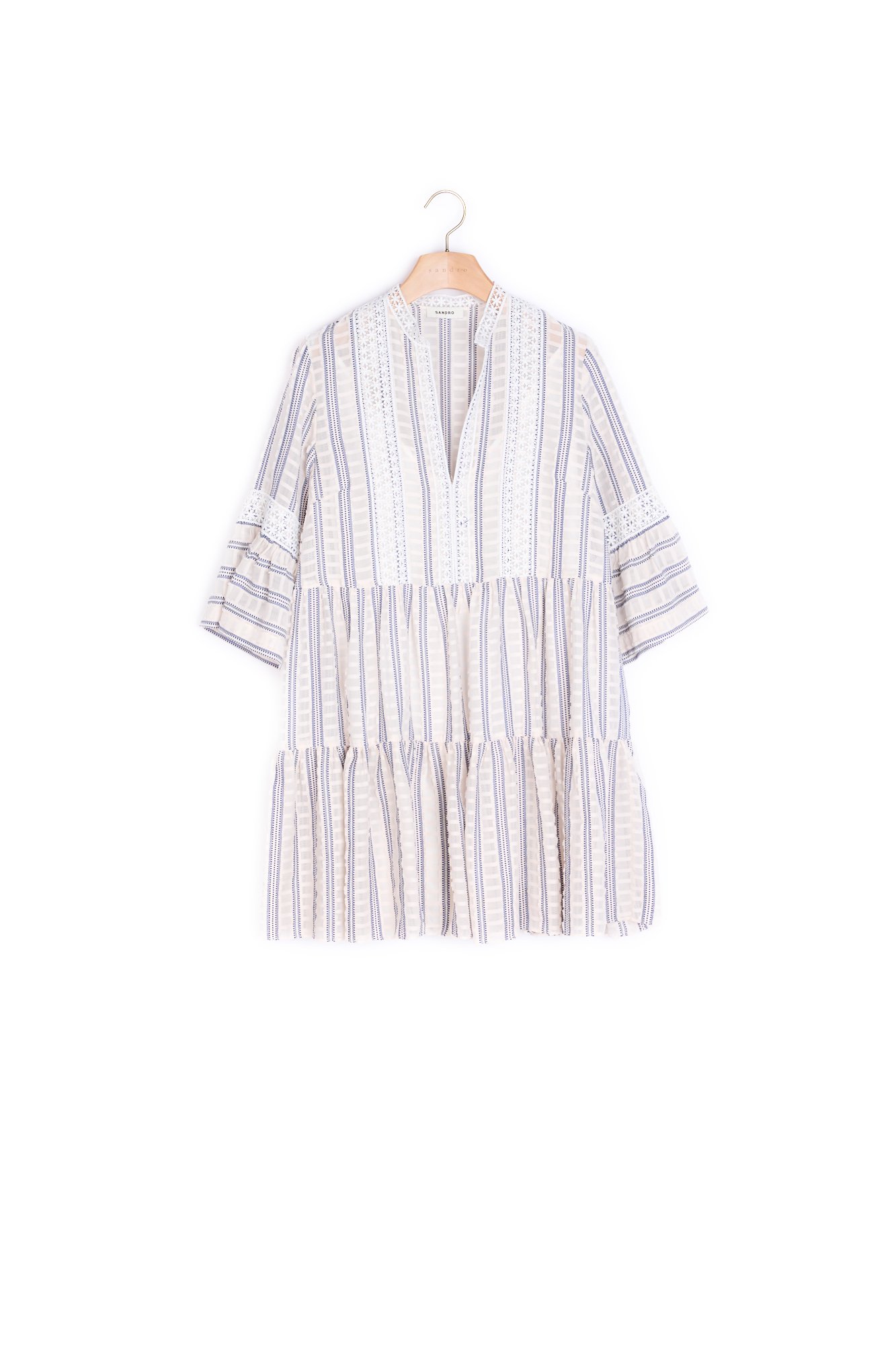 Photo produit Robe courte évasée à manches courtes numéro 0