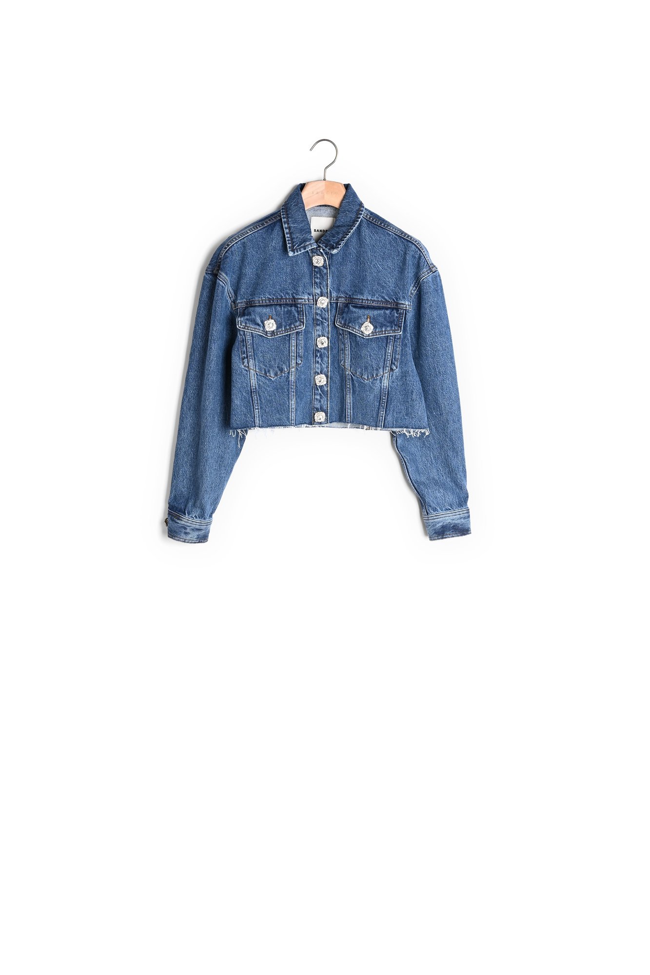 Cropped denim jacket