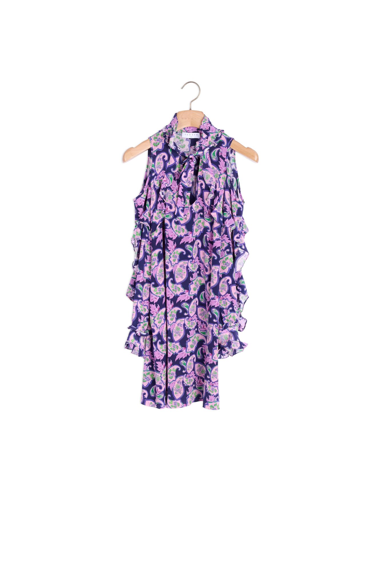 Product photo Cashmere-print silk dress number 0