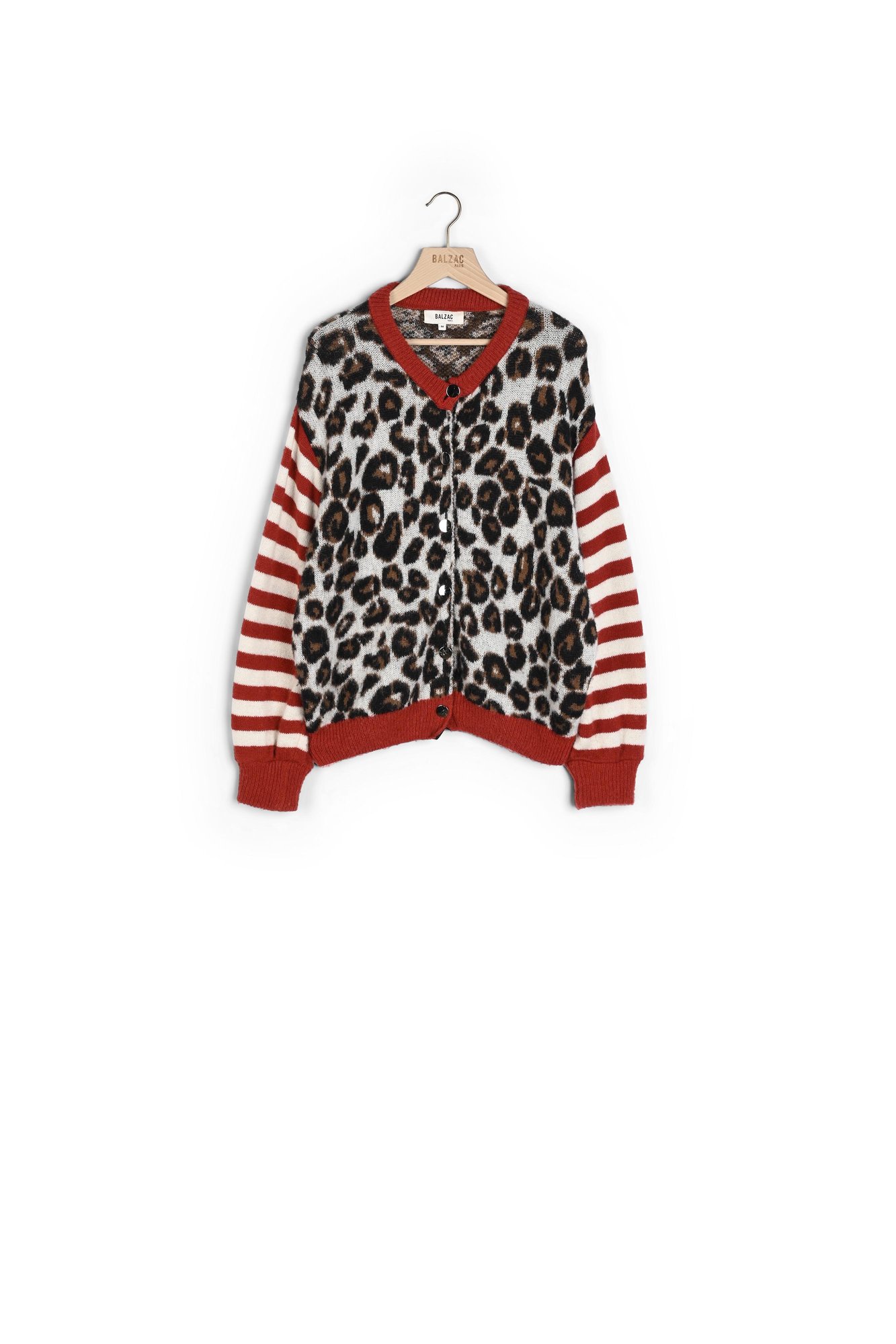 Photo produit Cardigan Douceur guépard sable tacheté numéro 0