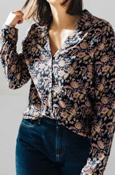 Photo produit CHEMISE GEORGE INDIENNE MARINE numéro 1