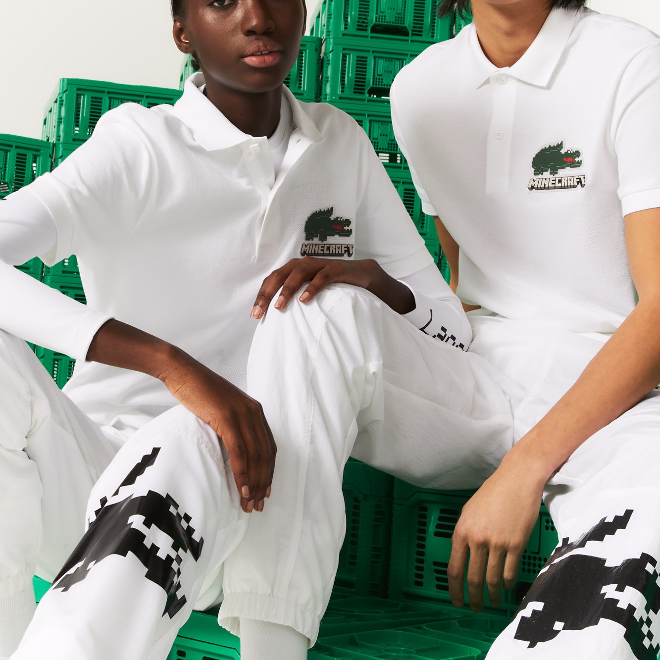Polo Lacoste x Minecraft unisexe Lacoste seconde main photo 2