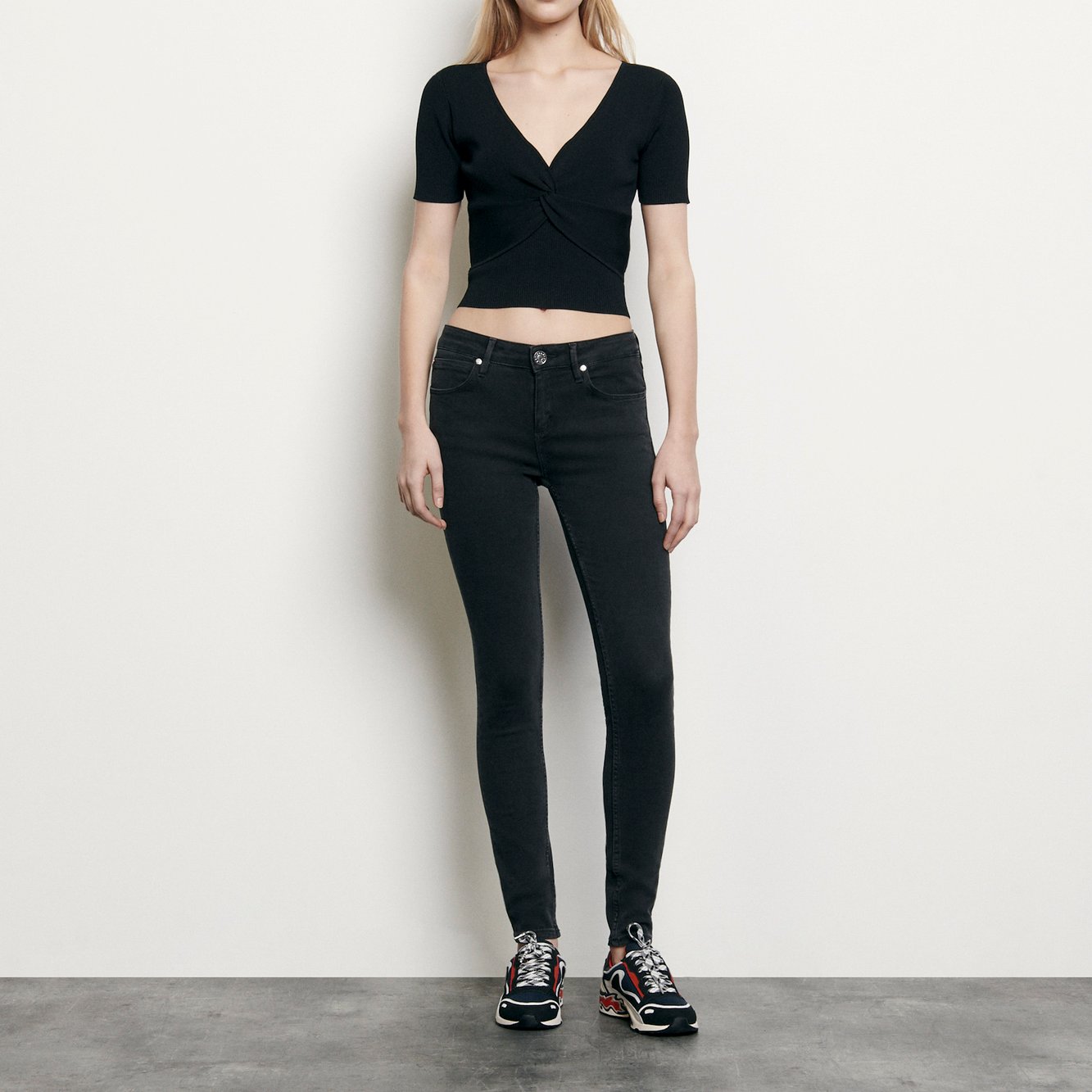 Productfoto Ribbed knit cropped top nummer 1