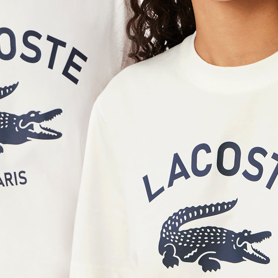 T-shirt unisexe Lacoste seconde main photo 3