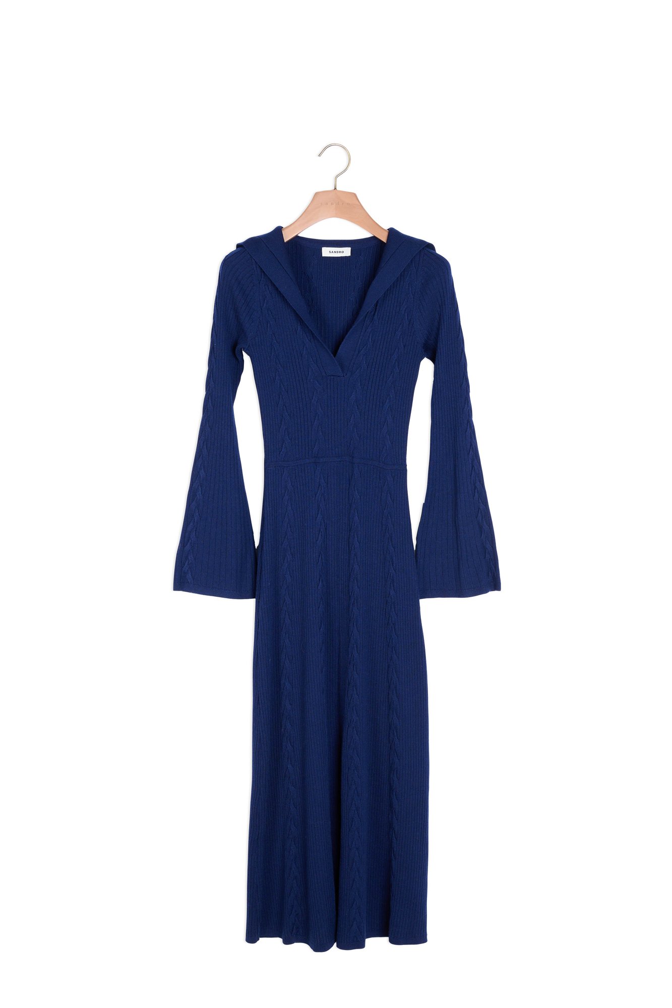 Foto del producto Vestido largo de cuello tipo chaquetón número 0